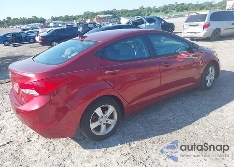 2013 Hyundai Elantra Gls from USA, damaged, VIN 5NPDH4AE0DH400287